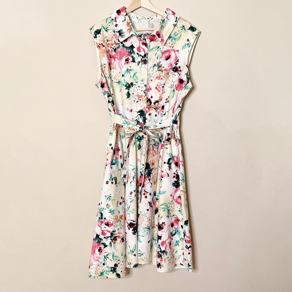 Hemet Dresses Hemet 5s Pinup Floral Shirt Dress With Pockets Poshmark